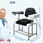 30  Phlebotomy Chair Blood Drawing Chair Soft Adjustable Flip Armrests   Drawer