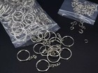 100pack Key Ring With Chain And Open Jump 1 Inch Split Round Keychain Rings Bulk