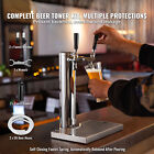 Double Taps Draft Beer Tower Dispenser Stainless Steel Keg Beer Drink Tower