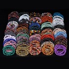 Handmade 15pcs Mixed Natural Gemstone Round Beads Stretchy Bracelet Reiki Chakra