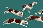 5 Vintage Britains Lead Toy Running Hunting Dogs Hounds Fox Hunt  5