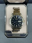Vintage Seiko 100m Day Date Quartz 7n43-0az0  2000  New Battery Orig Box 
