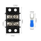 Terminal Block 2 Pack 2 Circuits 2030a 200v450v Dual Row Screw Terminals Stri   