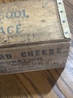 Vintage Cheese Box Crate Pabst Mustard American Advertising Wood 11x4x4