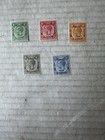 British Honduras B1-5 Set Mh Kgv 1932 Belize Relief Fund Complete Set