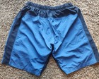 Mt  Borah Mens Sz Xl Mountain Blue Biking Shorts Lined Padded Pockets Drawstring