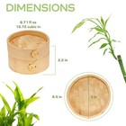 Mini Bamboo Steamer With Lid For Dumplings