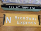 Ny Nyc Subway Roll Sign Nycta 1969 N Train Broadway Arts Theater Express Color