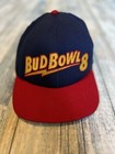 Vintage Bud Bowl 8 Snapback Hat Budweiser Bud Light Style