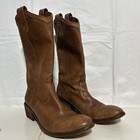 Frye Womens Carson 77687 Mid-calf Light Brown Leather Boots Size 10 B