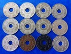 Complete Set Of Israel Palestine 10 Mils British Mandate - Lot Of 12 Coins