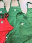 Starbucks Coffee Apron Barista Uniform Embroidered Logo-5 Apron Lot  used 