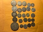Lots Of 25 Different  Foreign Silver Coins  Circulated 
