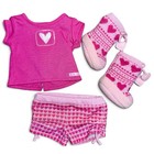 American Girl Doll Sweetheart Pajamas Outfit Set With Boots Retired 2011 Hearts
