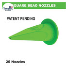 Engineering 1135-4 25 Pack  Square Bead Nozzle For  B-line Sausage Caulking Guns