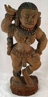 Antique Ganga Devi Goddess Statue Hindu Temple Wooden Hand Carved Sculpture
