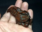 Japanese Boxwood Hand Carved Lobster Statue Netsuke Table Deco Old Collectable