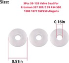 3pcs 38-128 Valve Seal Fits Crosman 357 38t c 99 454 500 1008 1077 Ssp250 Airgun