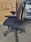 Black Sayl Office Desk Chair Herman Miller Fixed Arms Black Seat frame 