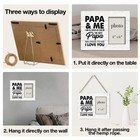 Oqtumes Papa Gift Wood Picture Frame  Gifts For Grandpa Grandad Grandfather