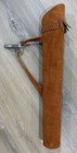 Vintage Brown Suede Leather Quiver Belt Hook Archer Glove   12 Arrows Field Tips