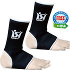 Ankle Foot Support Anklet Guard Pads Mma Boxing Brace Kick Muay Thai Ufc Black