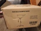 Portable Shampoo Bowl Basin  Adjustable   Portable  Black  Mpn L-basin