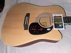 Charley Crockett The Man From Waco Country Signed Acoustic Guitar Autograph Jsa
