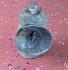 Vintage Brass Carbide Coal Miner   s Cap Helmet Lamp Light Lantern
