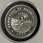 1989 Washington Centennial Rare Proof Coin 1 Troy Oz  999 Fine Silver Round 999