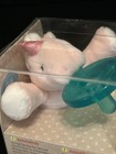 White With Pink Unicorn Wubbanub Infant Baby Plush Pacifier For 0-6 Months