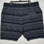 Nike F c  Shorts Mens 3xl Black Grey Striped Athletic Soccer Stretch Waist Euc