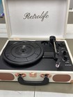 Turntable Vinyl Record Player 3-speed Suitcase Portable Belt-driven Record Playe