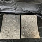 Vintage Pie Safe Cabinet Punched Tin Rustic Replacement Pieces  set Of 2  10x14   