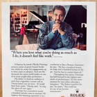 1991 Rolex Timepiece Pl  cido Domingo Vintage Print Ad Gmt-master Ii Watch Advert