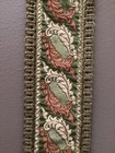 Antique Corona River Co  Art Deco Brass metal Hand Embroidered Tapestry 18   