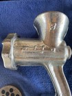 2-vintage Alfa Cast Iron Sausage Grinders No 8 W  Extra Blades See Pictures
