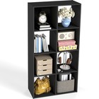 6 8 9 Open Cube Storage Organizer Wood Bookcase Cabinet Bookshelf W  Back Panels