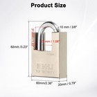 60 X 20 X 82mm Heavy Duty Lock Alloy Steel High Security Padlock With 4 Key