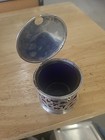 Early Victorian Silver Mustard Pot With Bristol Blue Liner