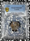 1930 Canada Small Cent Pcgs Ms63bn Lot g119 Choice Unc  Beautiful Toning 