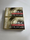 Lot Of 2 Maxell Tapes Vhs-c Hgx-gold Tc-30 Premium Video Camcorder New Sealed