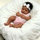 19  Realistic African American Reborn Baby Girl Doll Lifelike Newborn Vinyl Body