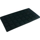 4 Black Flocked 32 Compartment Display Tray Inserts