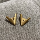 Vintage Rodeo Cowboy Cowgirl Gold Classic Collar Tips