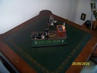 Vintage Repro Heavy Cast Iron Cat And Mouse Mechanical Coin Bank 8 Inches Works