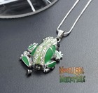 New Frog Crystal Cremation Urn Keepsake Ashes Memorial Necklace