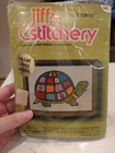Nos Vtg 70s Sunset Designs Jiffy Stitchery Crewel Embroidery 405 Tillie Turtle