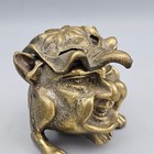 Antique Victorian Brass Devil   Gargoyle   Grotesque Inkwell