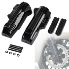 Us Black Lower Fork Covers Upper Fork Slider Accent For Harley Road Street Glide